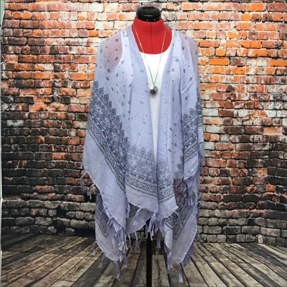 Periwinkle shawl