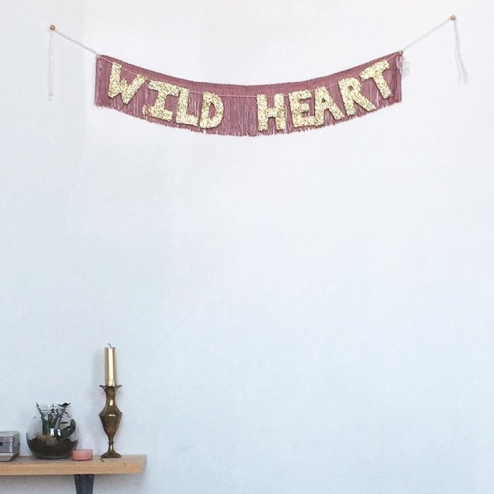 Handmade Stevie Nicks Wild Heart Banner