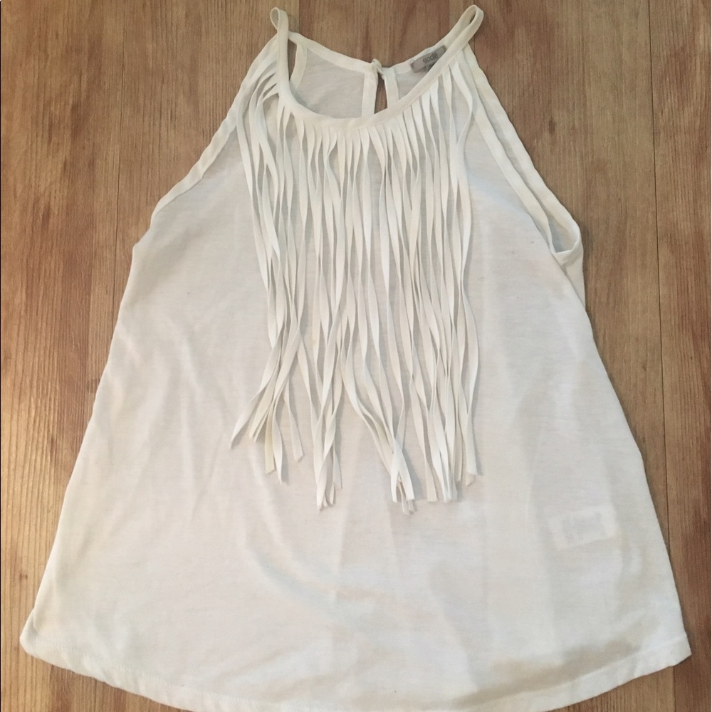 Urban Outfitters Ecote High Neck Fringe Top XS