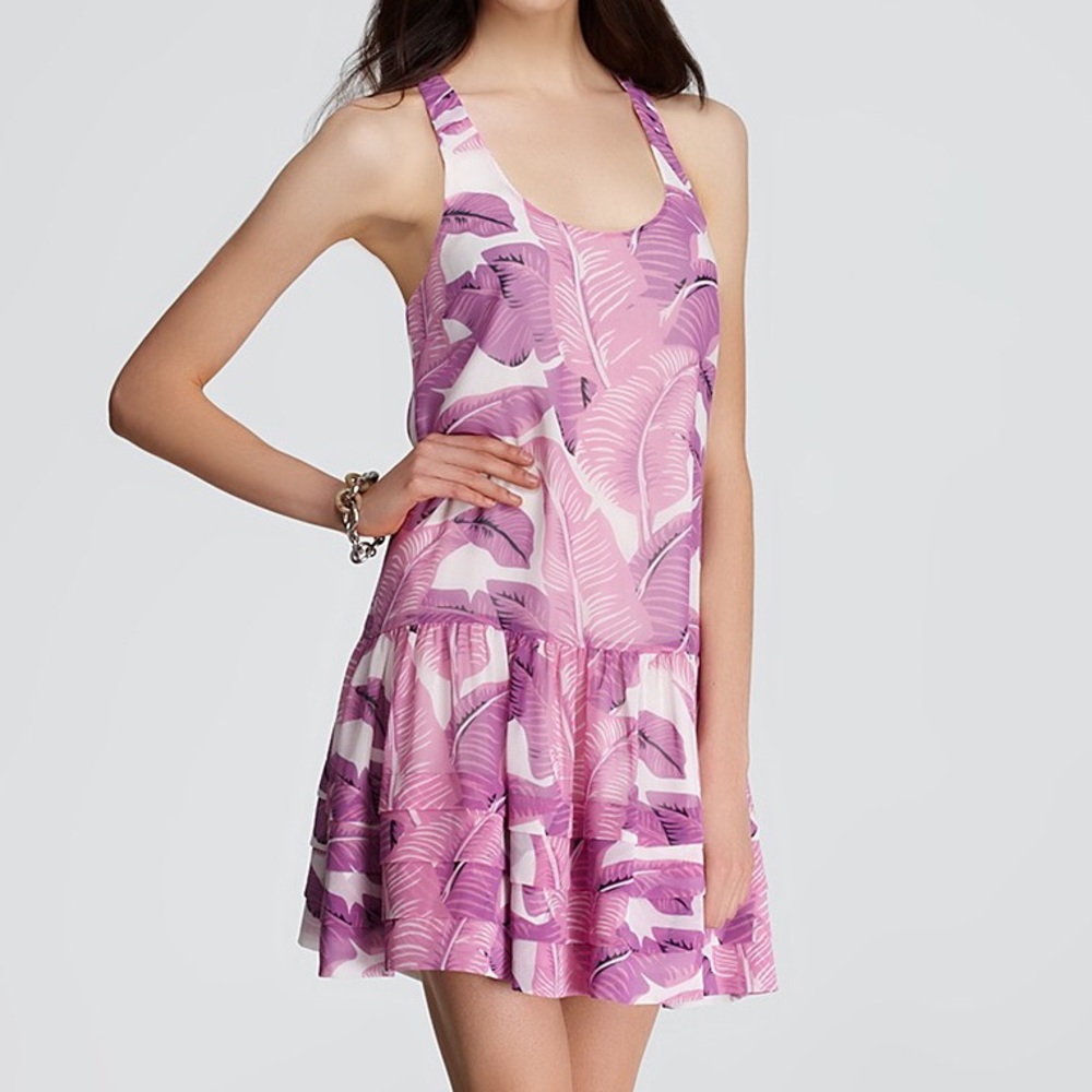Juicy Couture Palmetto Print Georgette Dress
