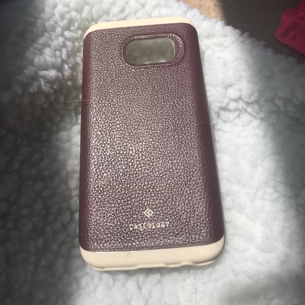 Galaxy s7 purple gold case