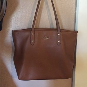 Coach leather tote