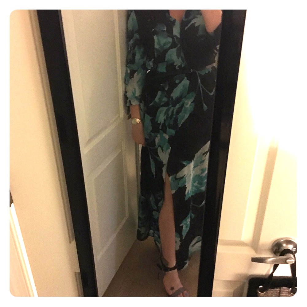 Floral print maxi dress