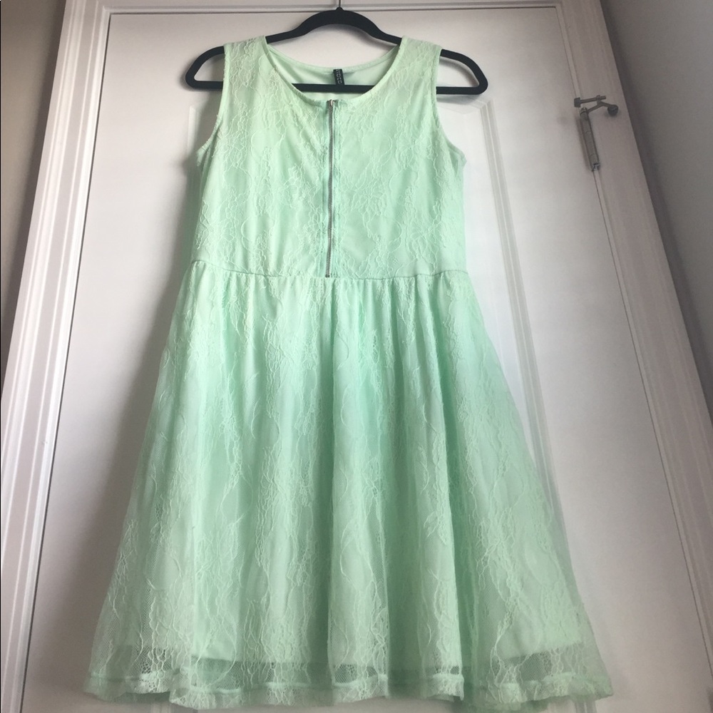 Divided by H&M mint colored dress