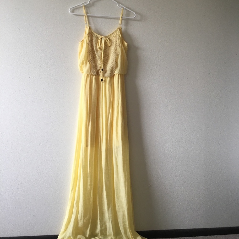Yellow Boho Maxi Dress
