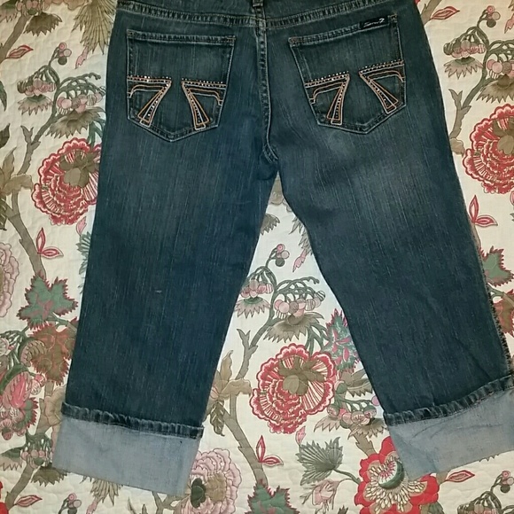 SEVEN7  Cropped JEANS Capris Sz 26 - Picture 2 of 7
