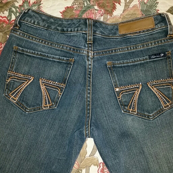 SEVEN7  Cropped JEANS Capris Sz 26 - Picture 4 of 7