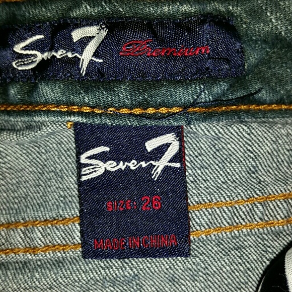 SEVEN7  Cropped JEANS Capris Sz 26 - Picture 6 of 7