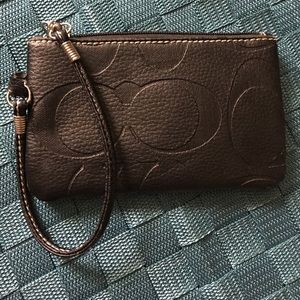 Black Coach Wristlet