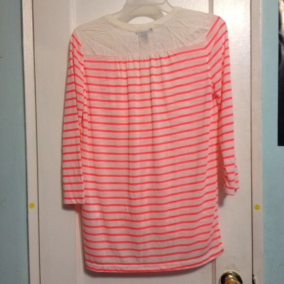 H&M Bright Pink & White Striped Top - Picture 4 of 5