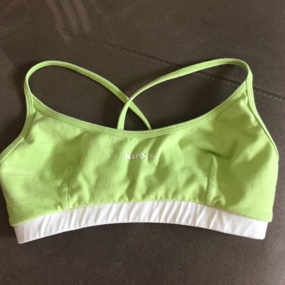 kiby's S green sports bra barely used