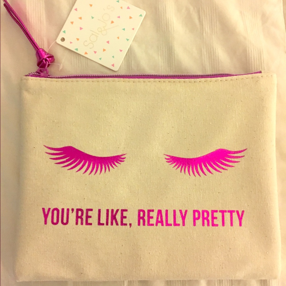 NWT "You're Like, Really Pretty" Zip Clutch