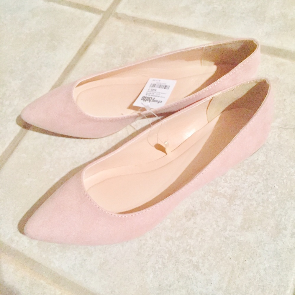 Blush Pointed Flats