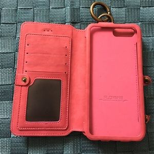 iPhone 6s Plus case/wallet/key ring (detachable)