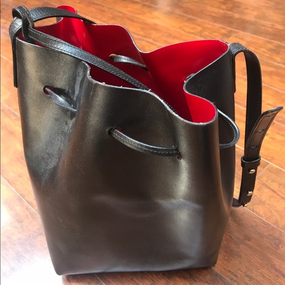 **SOLD Mansur Gavriel Medium Black Bucket Bag - Picture 7 of 7