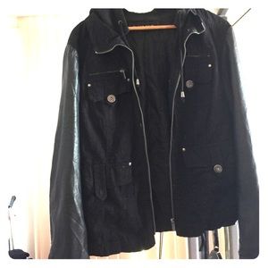 Blanc Noir black hooded jacket