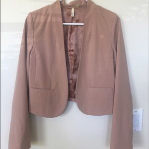 Blush pink blazer