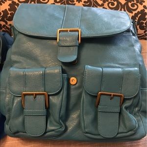 Epiphanie Brooklyn Camera Backpack in Turquoise