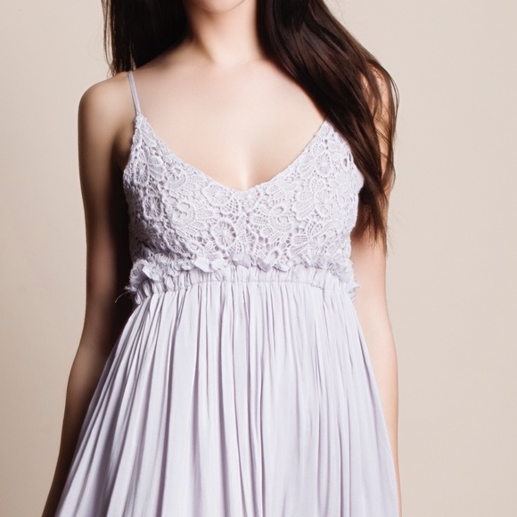 xx Backless Crochet Front Maxi Dress - Picture 3 of 5