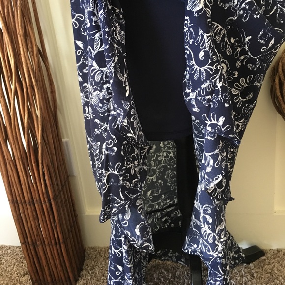 Pretty navy and white maxi dress - Picture 4 of 6