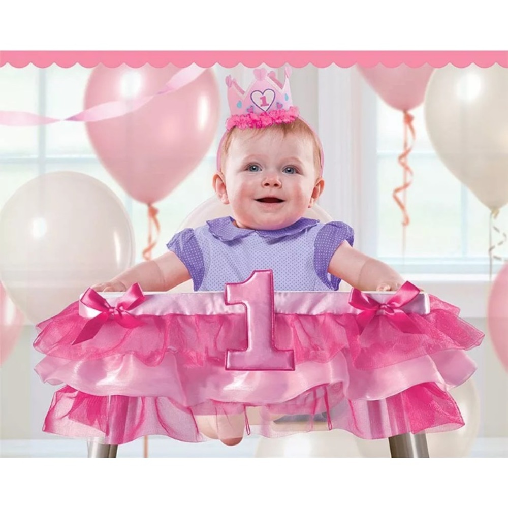 High chair tutu decoration