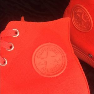 Unisex Bright Orange Converse