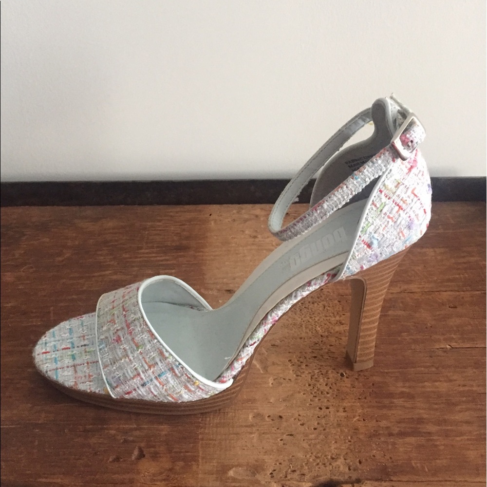 Multi-Color, Tweed-Style Heel