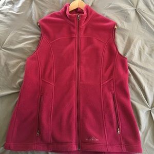 Cranberry Eddie Bauer polartec vest