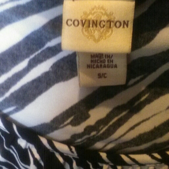 Last Chance Covington Zebra Print Top - Picture 3 of 3