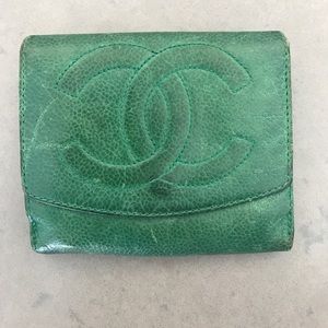 Vintage Green Chanel Wallet