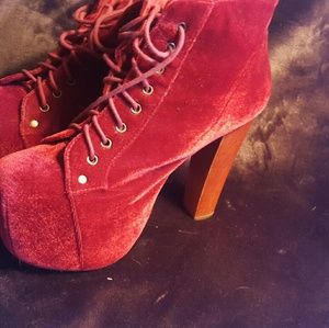 Red Velvet Jeffrey Campbell Lita Heels