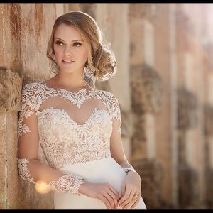 Martina Liana Couture Wedding Dress - Long Sleeve