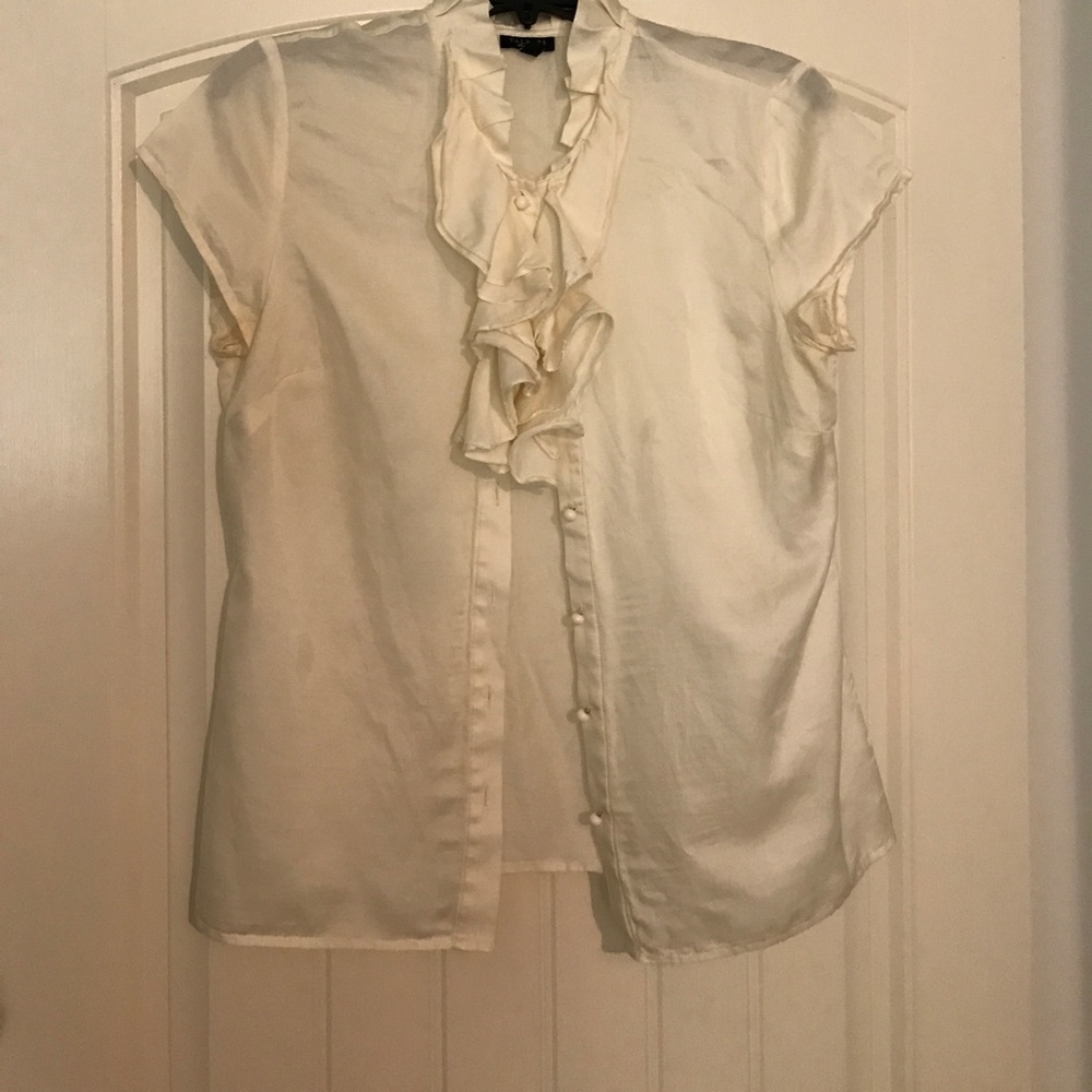 Cream top 35% silk