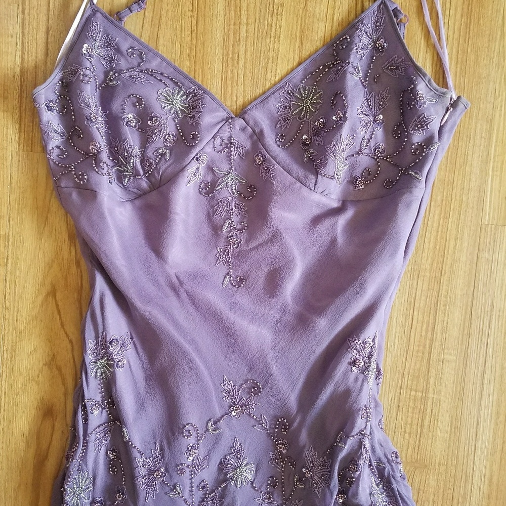 Purple formal dress