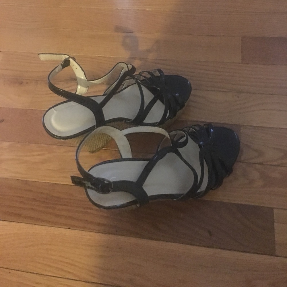 Strappy wedges