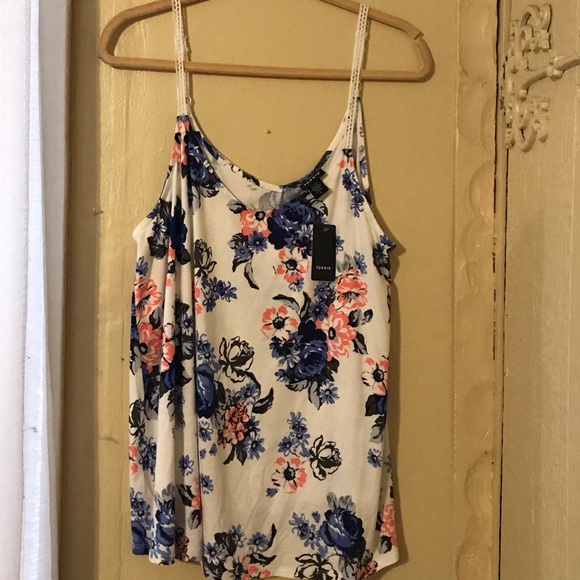 torrid Tops - Torrid Floral Print Swing Tank Plus Size 1X