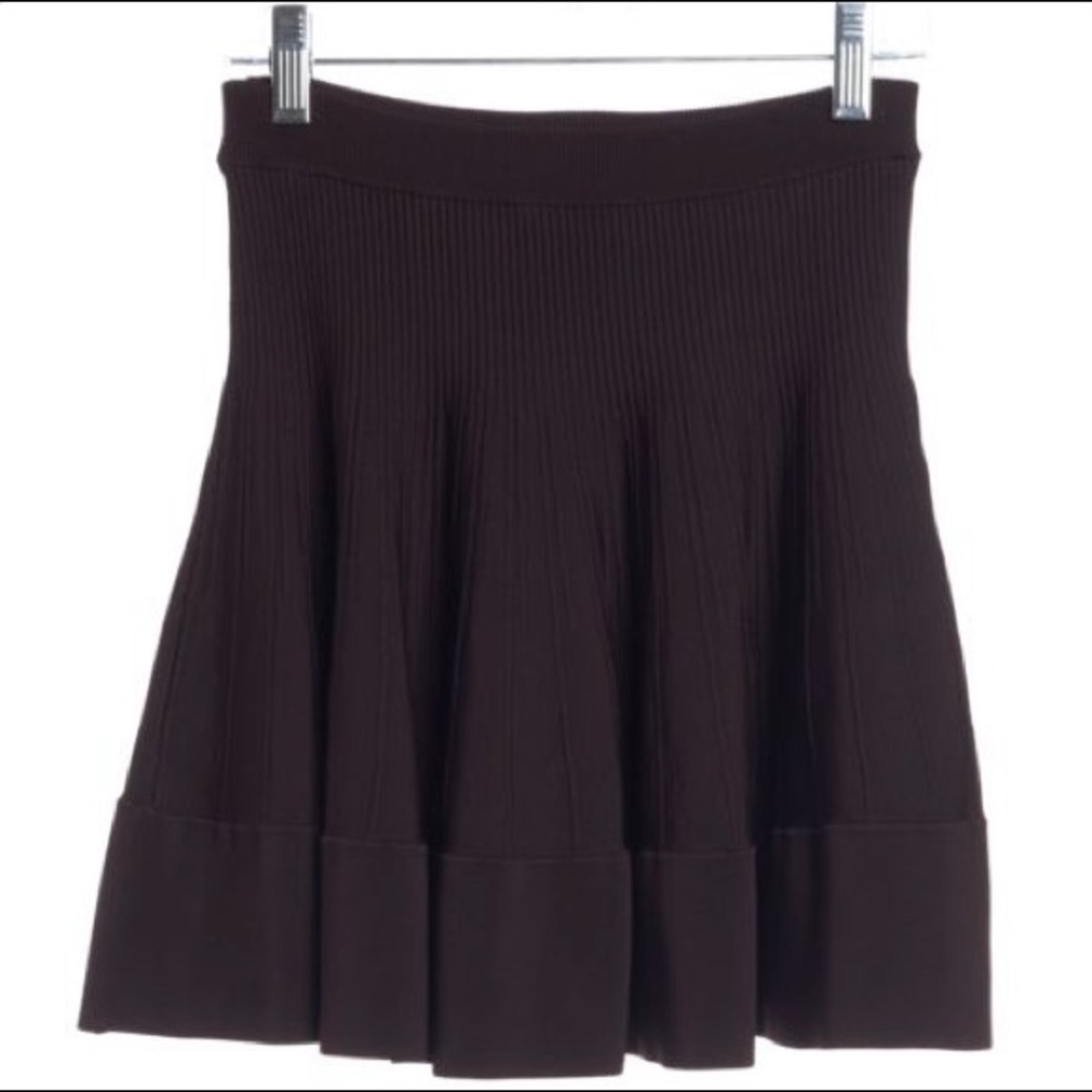 A.L.C. Rib Sean detail flare skirt