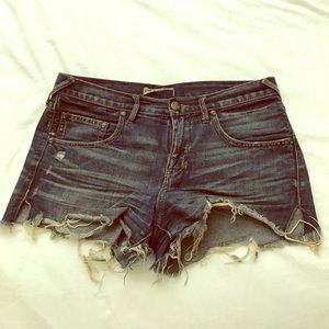 Free People denim shorts