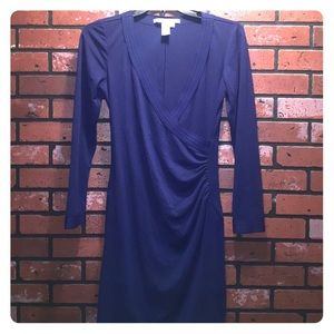 Navy Blue Long Sleeve Dress