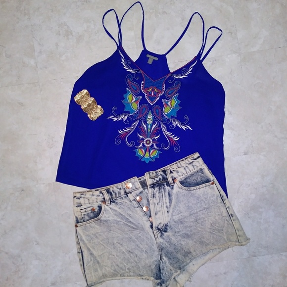 Textured Blue Shirt - Picture 1 of 5