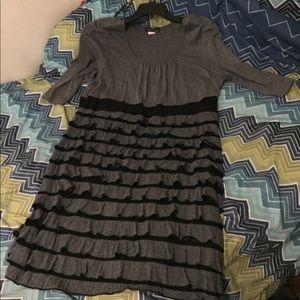 Janeric Woman Dress 2X Black and Gray