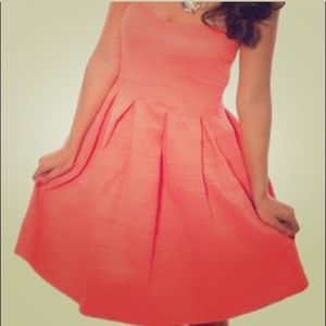 JUN & IVY BANDAGED STRAPLESS DRESS