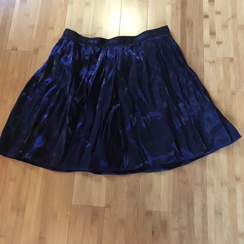 Black and blue Forever 21 pleated skirt