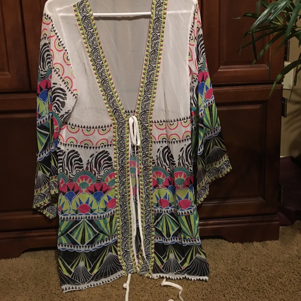 Long Sleeve Kimono Cover-up