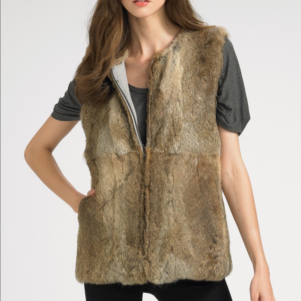 Larok luxe raccoon fur vest