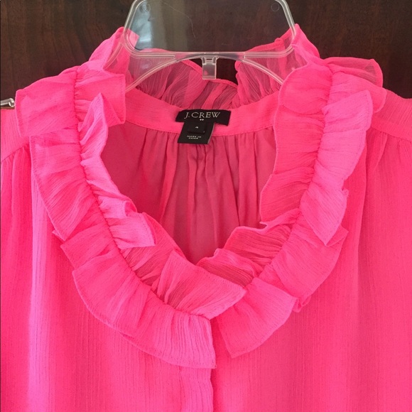 J Crew Ruffle Top - Picture 2 of 3