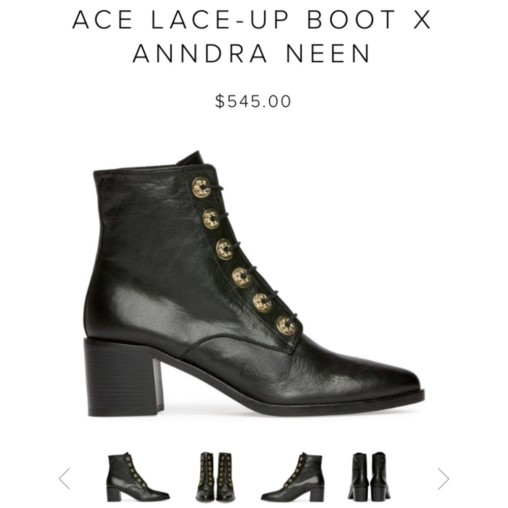 Aw Lace Up Boot x Anndra Neen