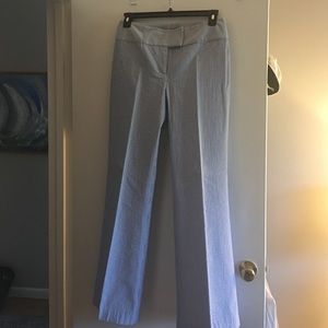 J. McLAUGHLIN seersucker blue and white pants