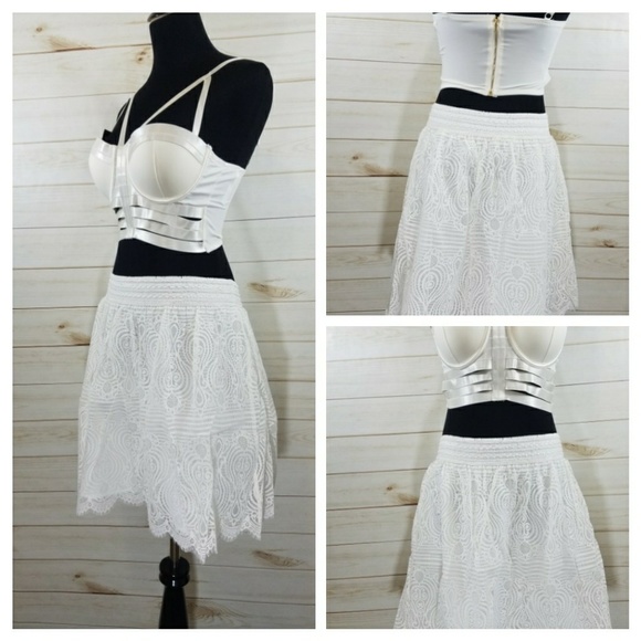 Bebe Boho Princess Lace Skirt+ Bustier - Picture 2 of 8