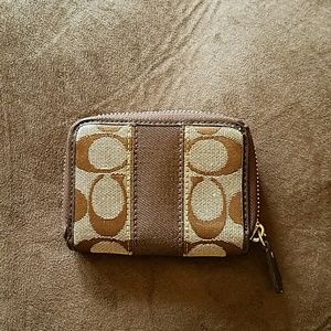 Small zip around Coach wallet